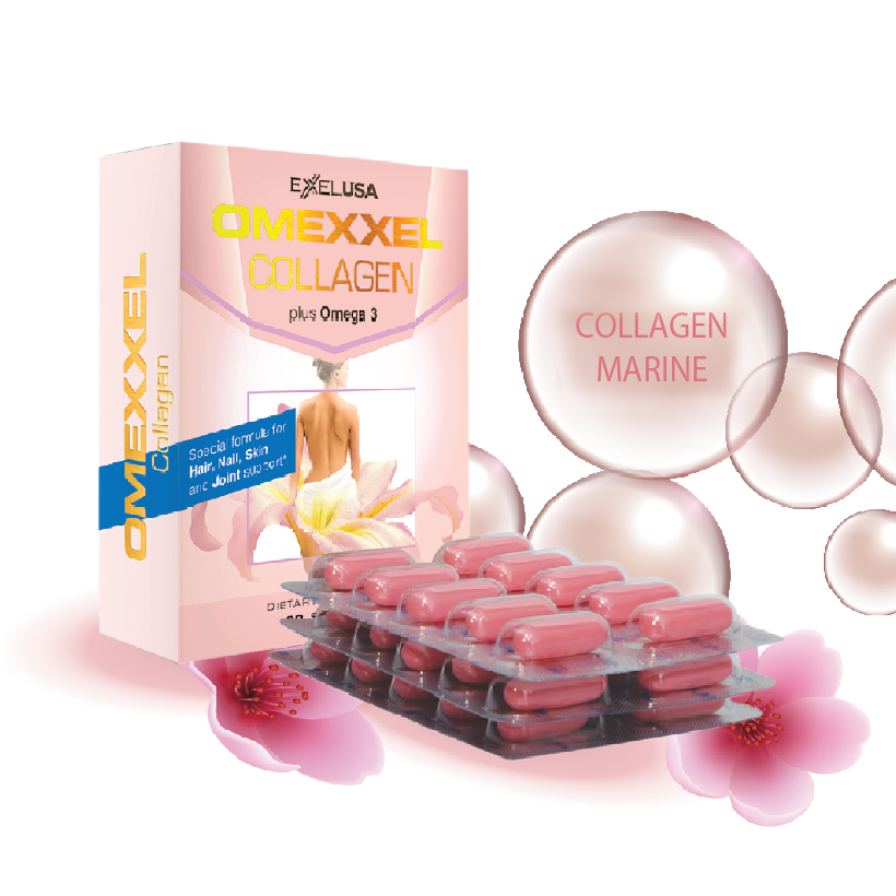 Viên uống bổ sung Collagen, chống lão hóa Omexxel Collagen